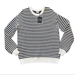 The Upside Black White Knit Sweater Women’s Small NWT